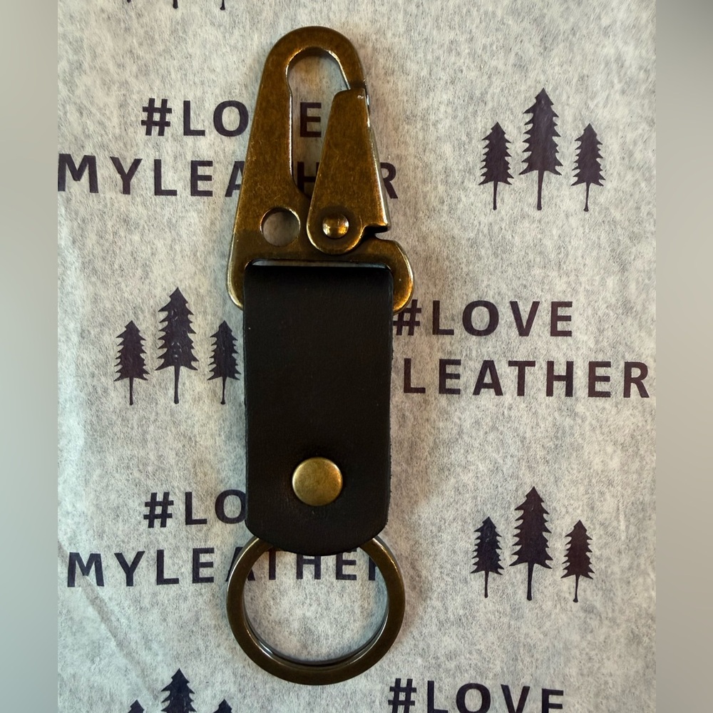 Portland Leather Key Chain New Black